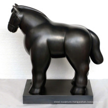 Beautiful abstract replica bronze fat horse sculpture by fernando botero